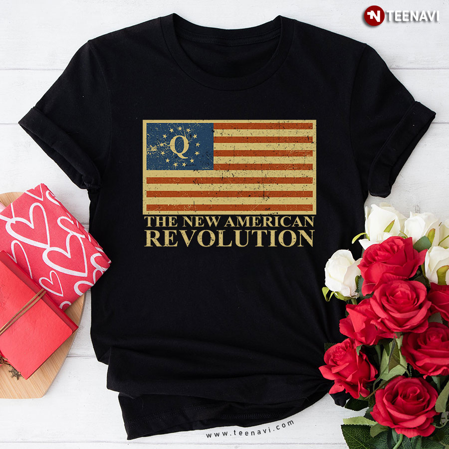 The New American Revolution Flag QAnon Wwg1wga T-Shirt