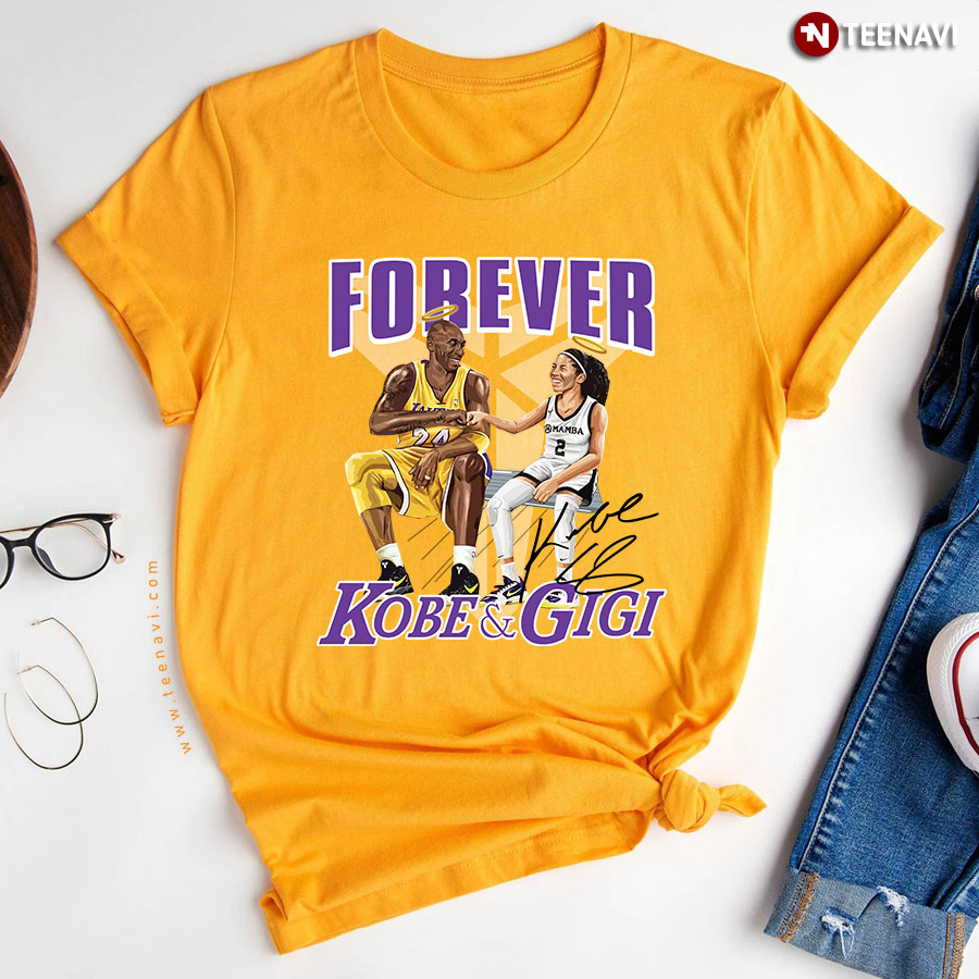 Los Angeles Lakers Kobe Bryant Gigi Bryant Forever T-Shirt