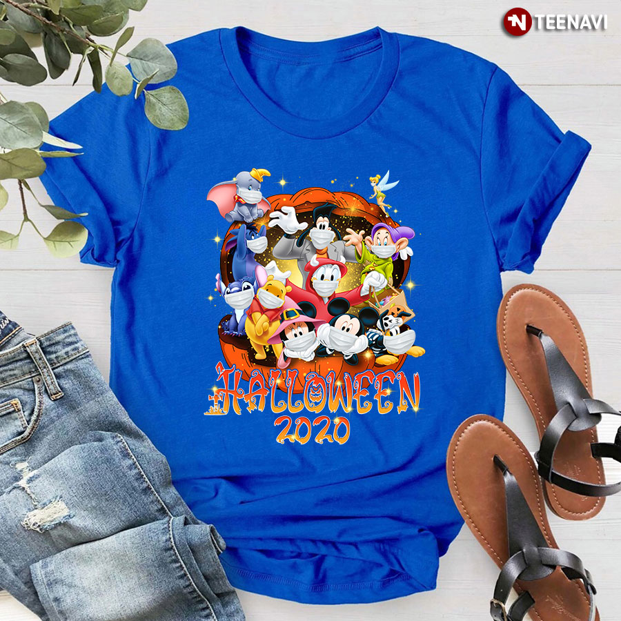 Disney Characters Inside Pumpkin Halloween 2020 T-Shirt