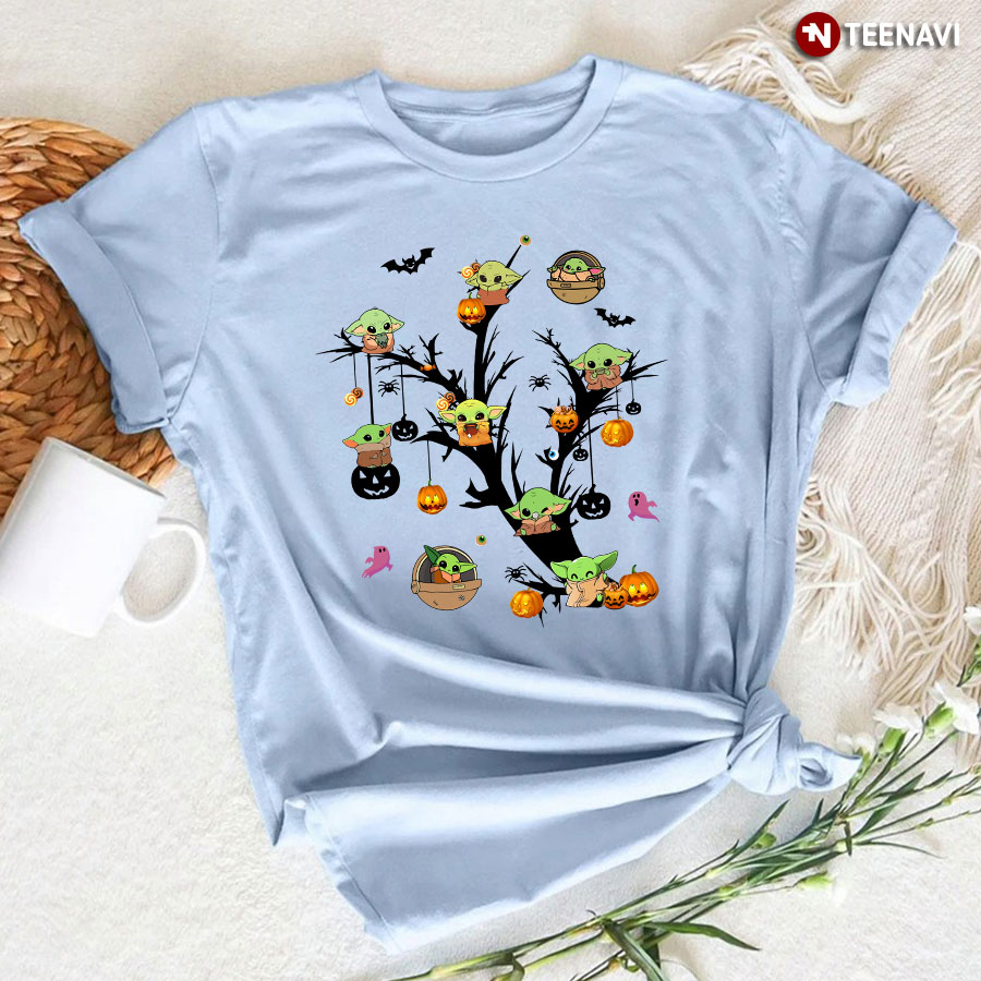 The Mandalorian Baby Yoda Tree Halloween T-Shirt