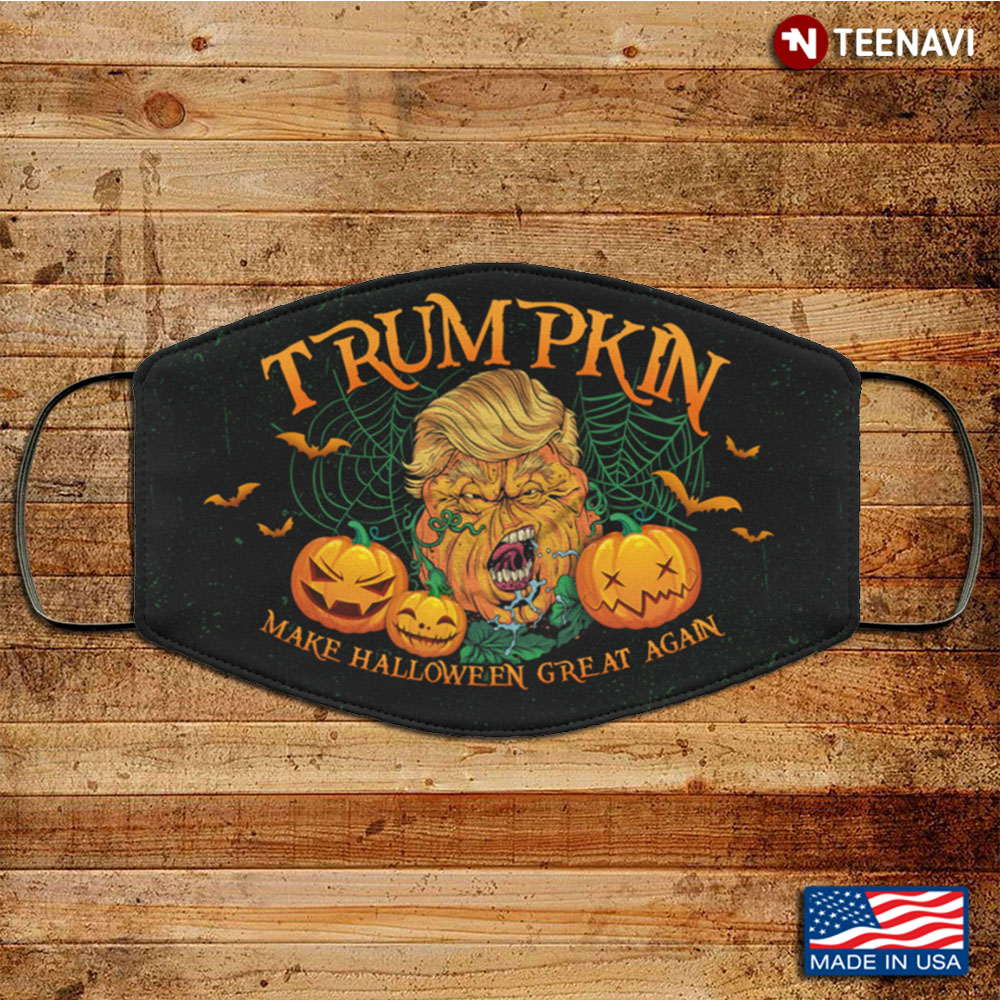 Trumpkin Make Halloween Great Again Washable Reusable Custom v2