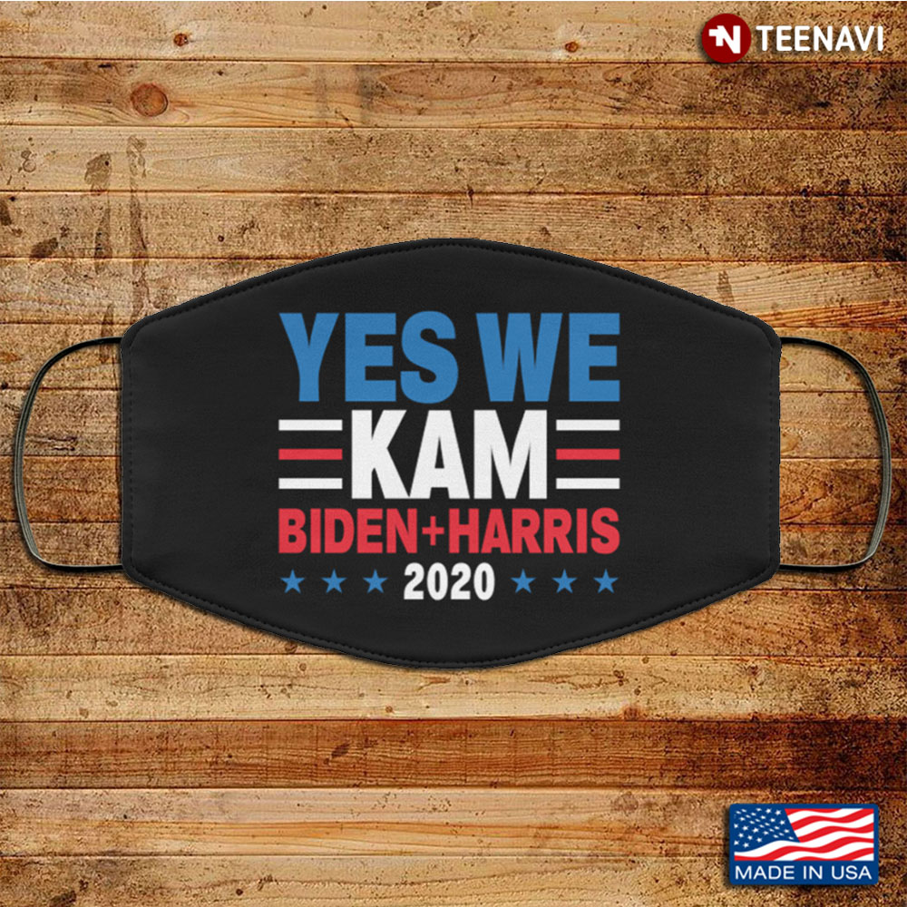 Yes We Kam Biden Harris 2020 Election Democrats Washable Reusable Custom