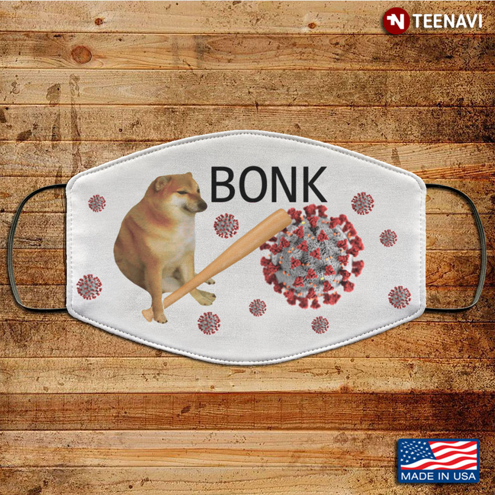 Bonk Washable Reusable Custom Shiba Doge Virus Mask Dog Shiba Inu