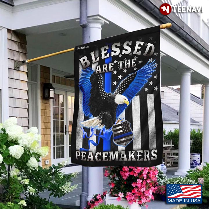 Blessed Are The Peacemakers Garden Flag