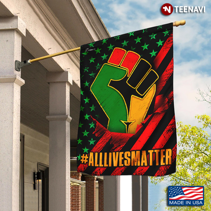 All Lives Matter African American Garden Flag