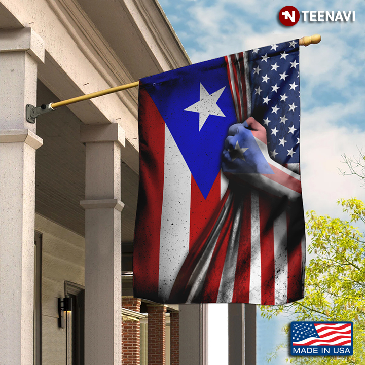 Puerto Rican American Garden Flag