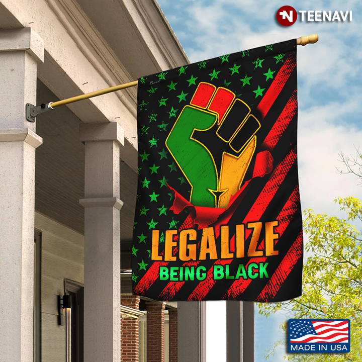 Junetenth Legalize Being Black Garden Flag