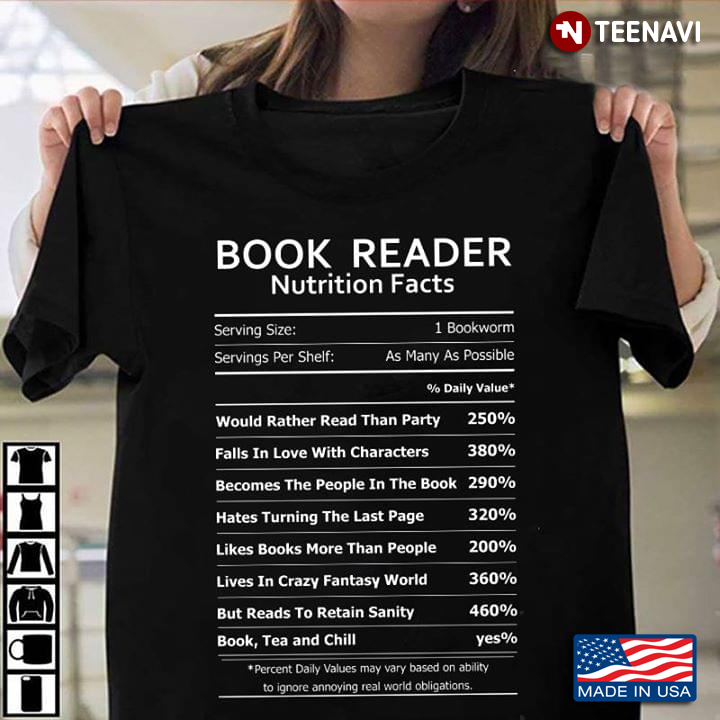 Book Reader Nutrition Facts