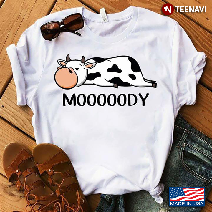 A Mooooody Dairy Cow Are Lying Funny Cow