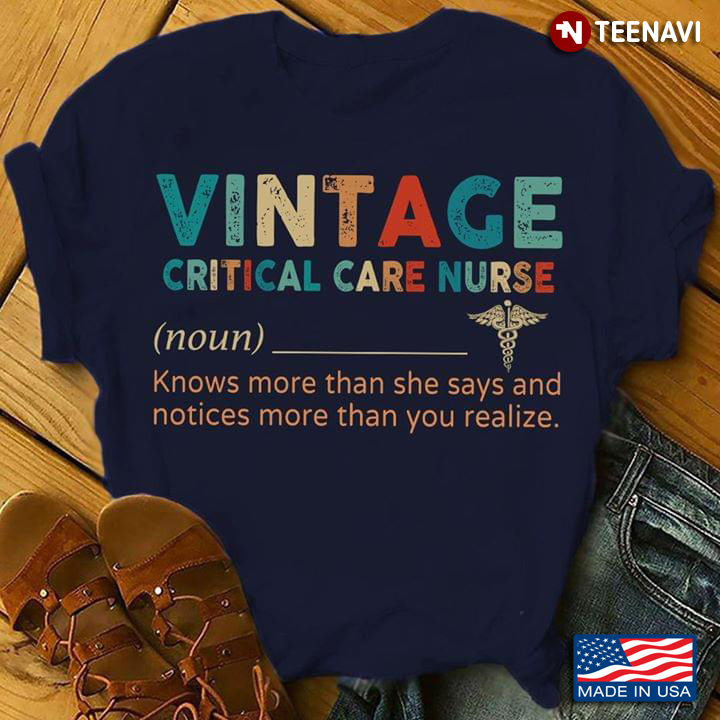 Vintage Critical Care Nurse Knows More Than She Says And Notices More Than You Realize