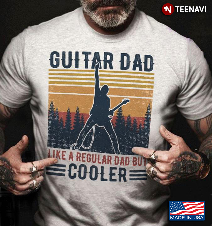 Guitar Dad Like A Regular Dad But Cooler Rocker