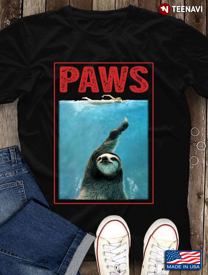 Paws Sloth Funny Jaws Mashup