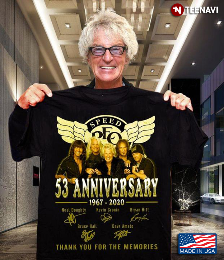 REO Speedwagon 53 Anniversary 1967-2020 Thank You For The Memories