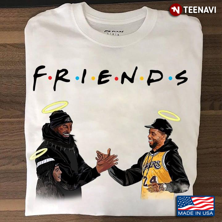 Kobe Bryant And Chadwick Boseman Friends T-Shirt - TeeNavi