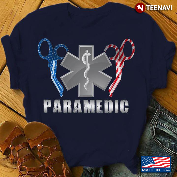 Scissors American Flag Paramedic