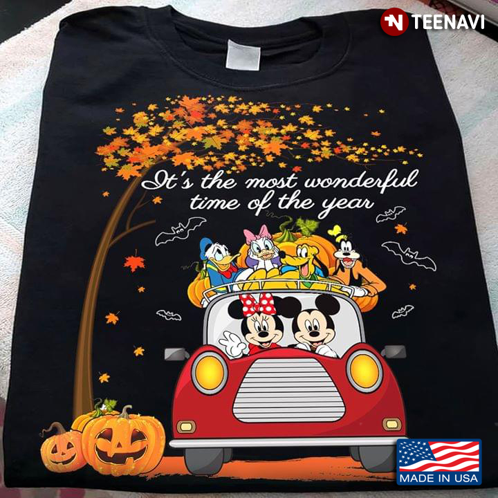 Disney Characters On Car It's The Most Wonderful Time Of The Year Halloween