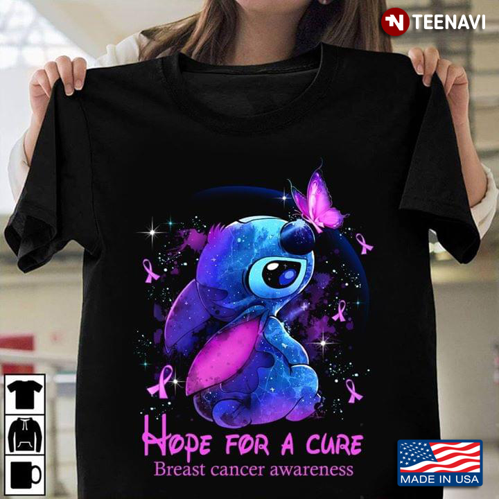 Stitch With Butterfly Hope For A Cure Breast Cancer Awareness