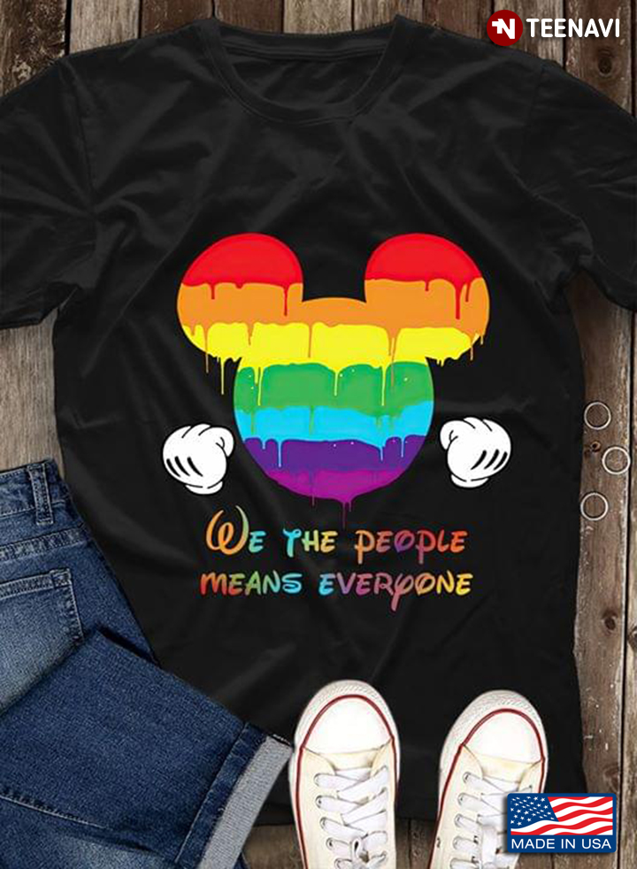 Disney Mickey Mouse LGBT Pride We The People Means Everyone T