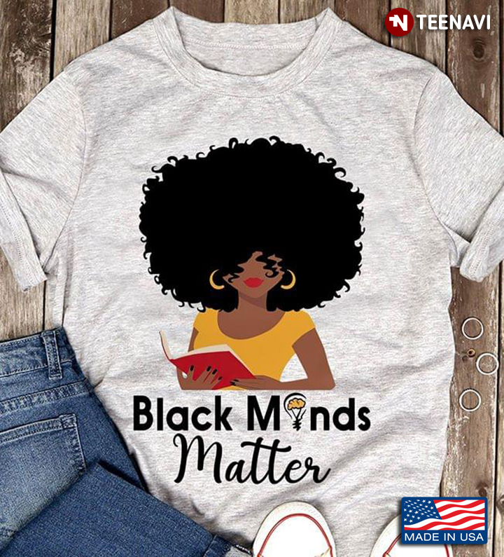 Black Lady Reading Black Minds Matter