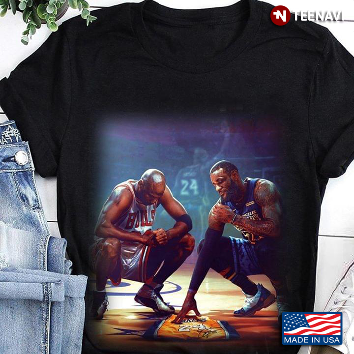 Michael Jordan And LeBron James Honoring Kobe Bryant NBA Players