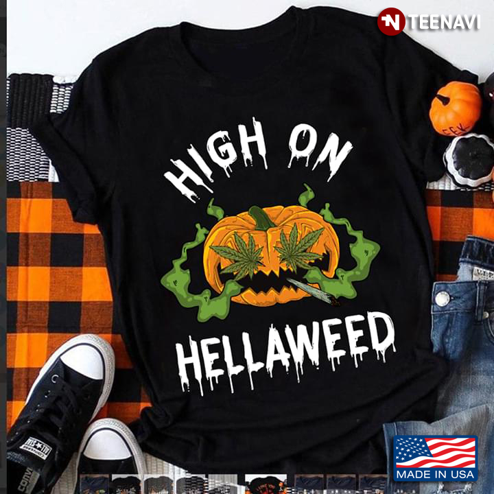 Pumpkin Smoking Cannabis High On Hellaweed