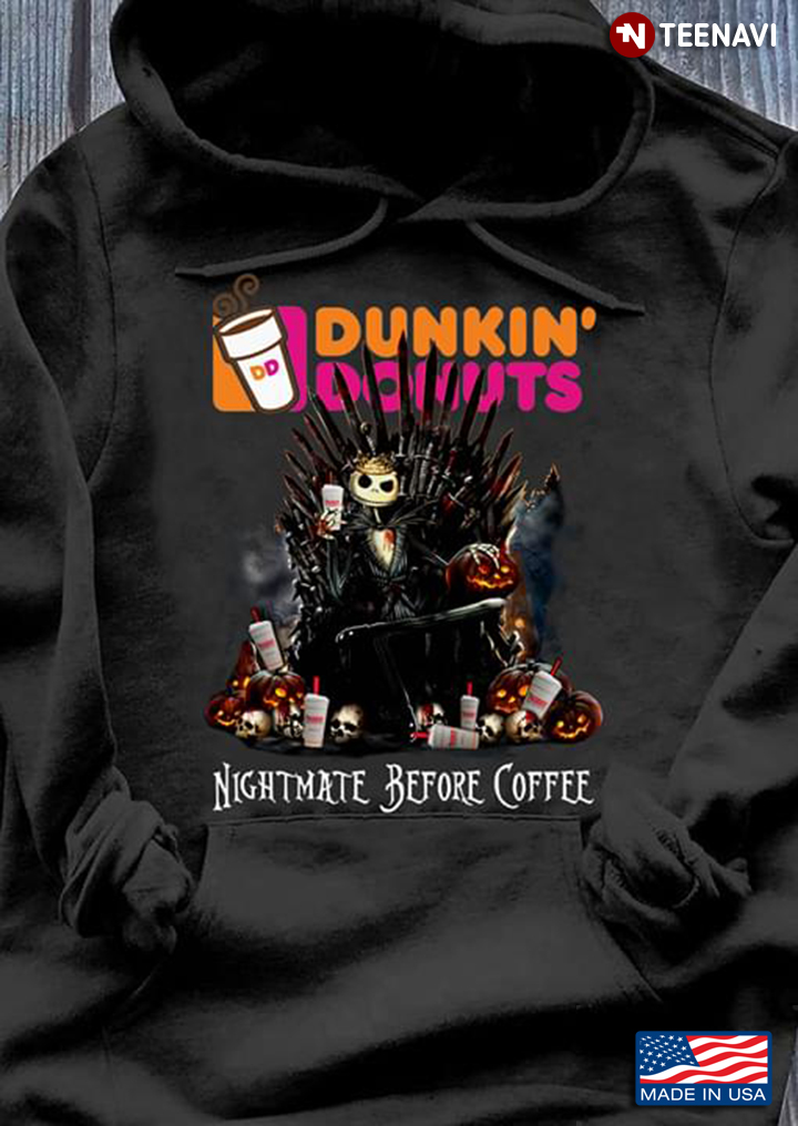 Jack Skellington On Iron Throne Nightmare Before Coffee Dunkin' Donuts
