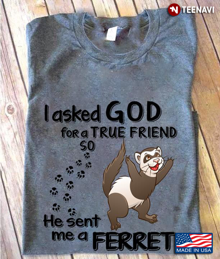 I Asked God For A True Friend So He Sent Me A Ferret