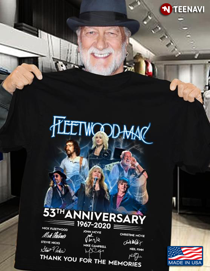 Fleetwood Mac 53th Anniversary 1967-2020 Member Signatures Thank You For The Memories
