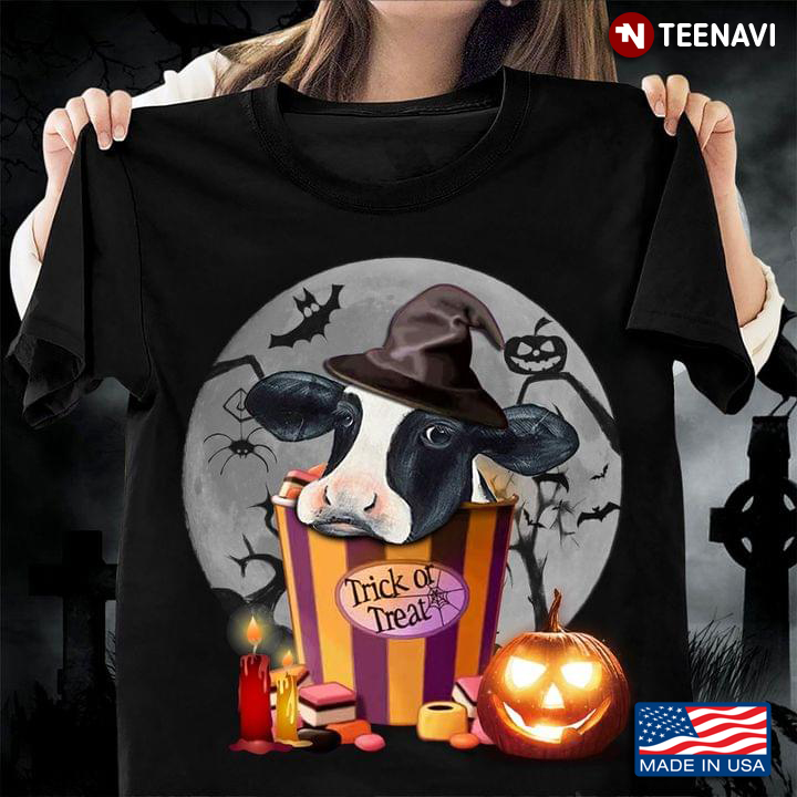 Dairy Cow Witch Trick Or Treat Halloween