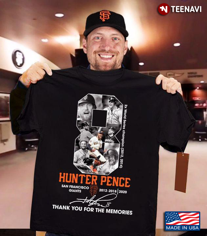 Hunter Pence San Francisco Giants Signature Thank You For The Memories