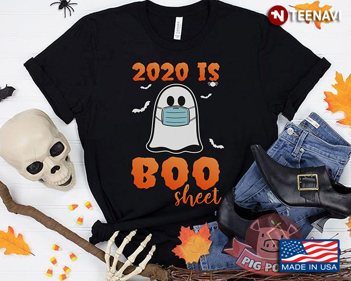 Halloween Boo With Face Mask 2020 Is Boo Sheet COVID-19