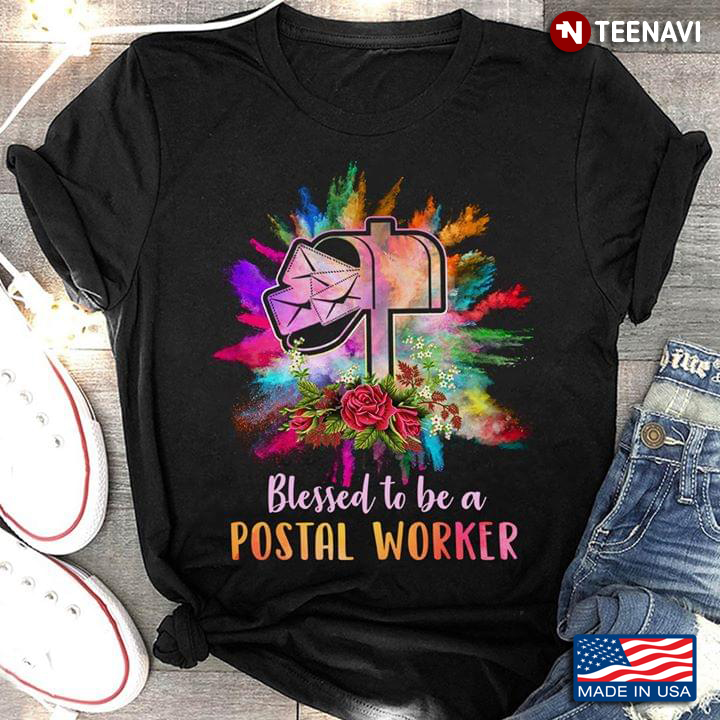 Mail Box Colorful Blessed To Be A Postal Worker