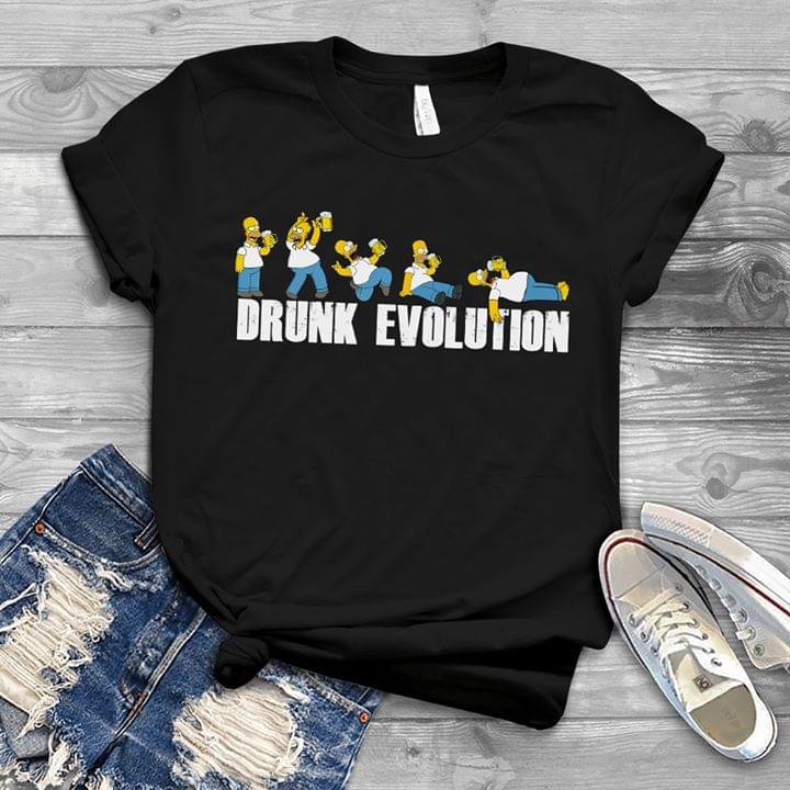 Drunk Evolution Homer Simpson