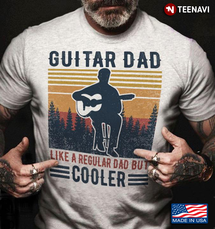 Guitar Dad Like A Regular Dad But Cooler Vintage