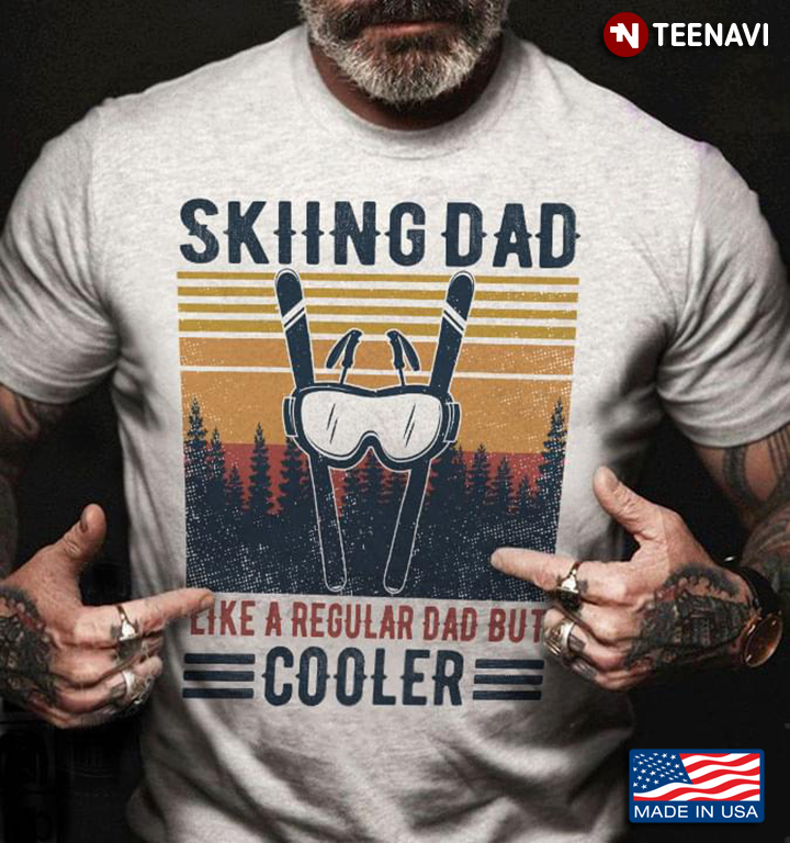Skiing Dad Like A Regular Dad But Cooler Vintage