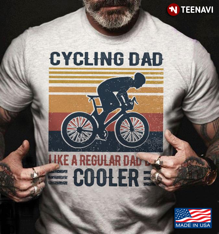Cycling Dad Like A Regular Daddy Cooler Vintage