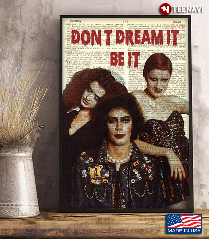 Vintage Newspaper Theme The Rocky Horror Picture Show Don’t Dream It Be It
