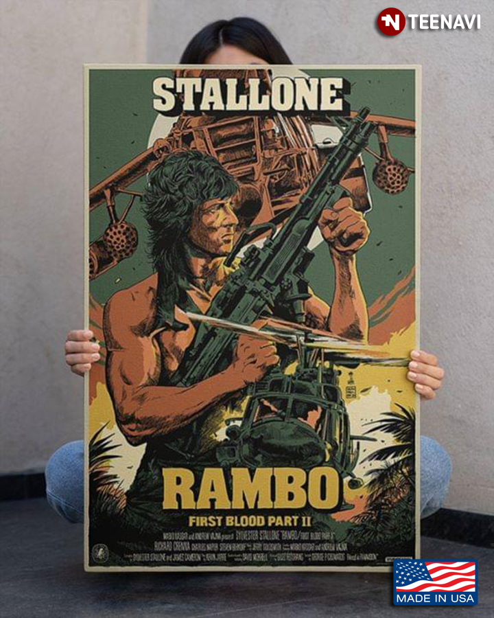 Vintage Sylvester Enzio Stallone Rambo First Blood Part II