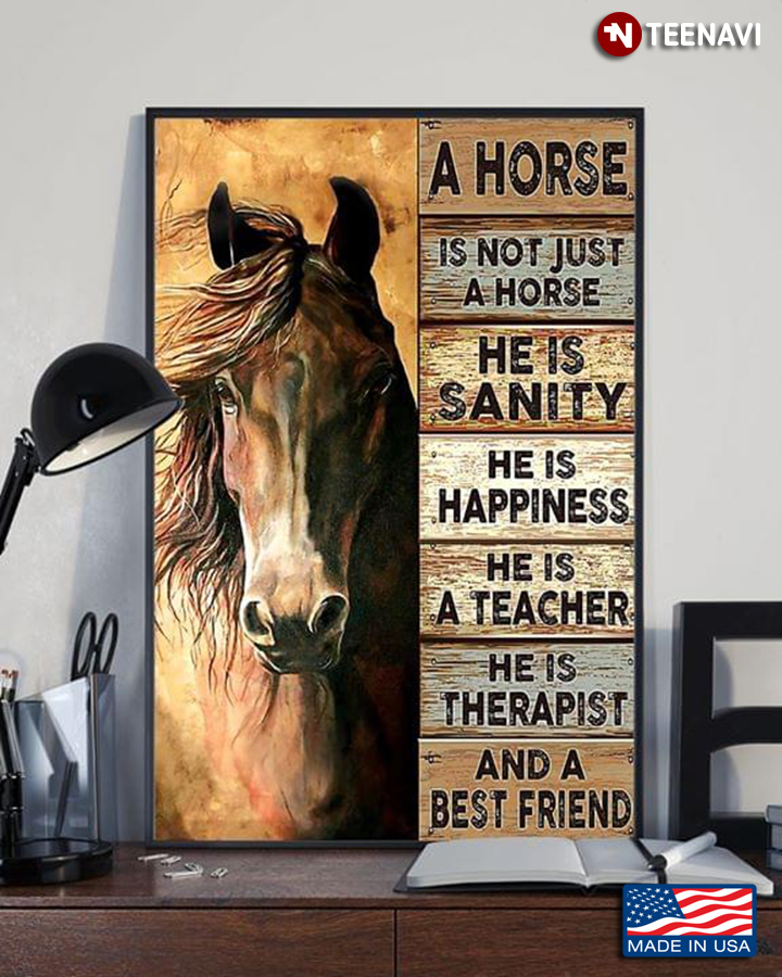 Vintage Horse A Horse Is Not Just A Horse He Is Sanity He Is Happiness