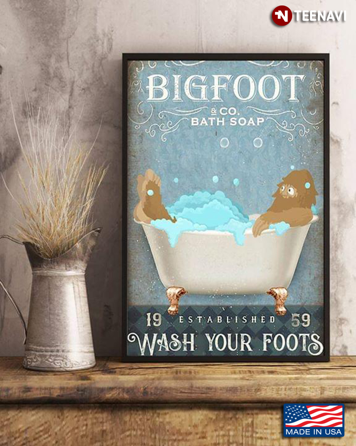 Vintage Bigfoot & Co. Bath Soap Established 1959 Wash Your Foots