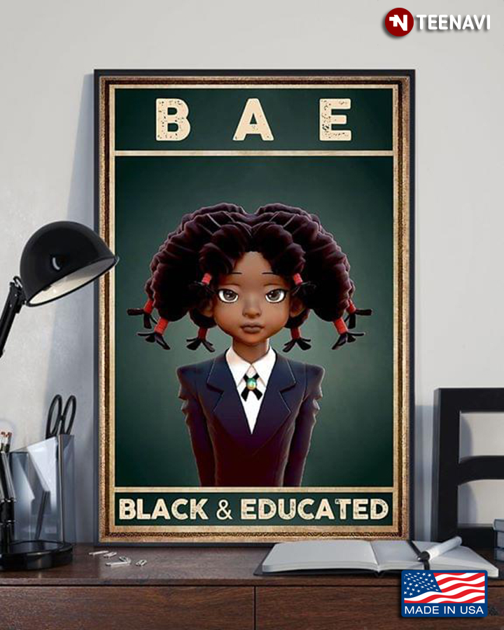 Vintage Black Girl BAE Black & Educated
