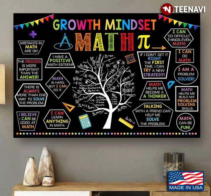 Colourful Tree Growth Mindset Math Mistakes In Math Are Ok!