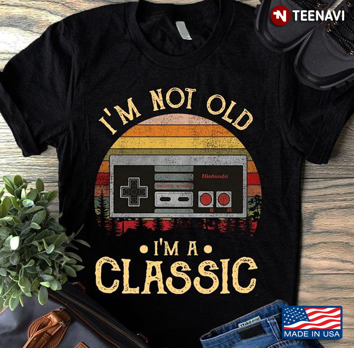 Nintendo Nes Controller Vector I'm Not Old I'm A Classic