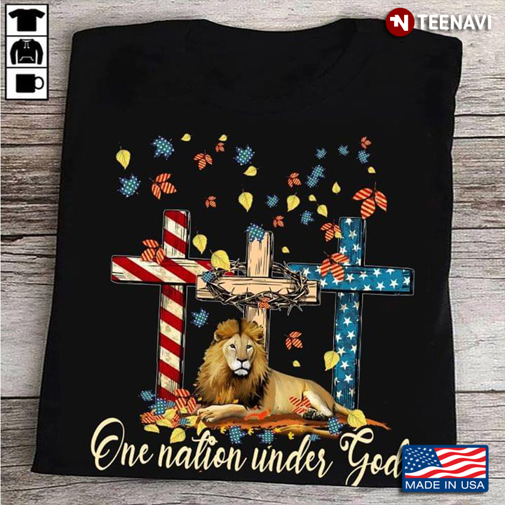 Original Lion King Cross One Nation Under God American Flag