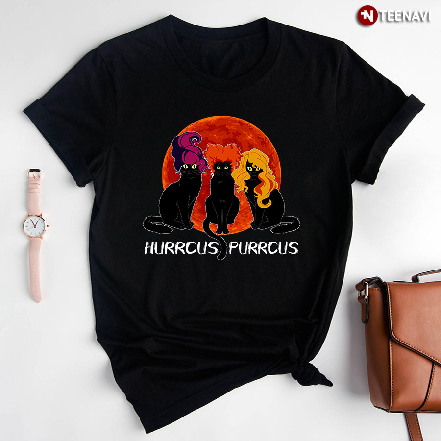 The Sanderson Sisters Cats Hurrcus Purrcus T-Shirt