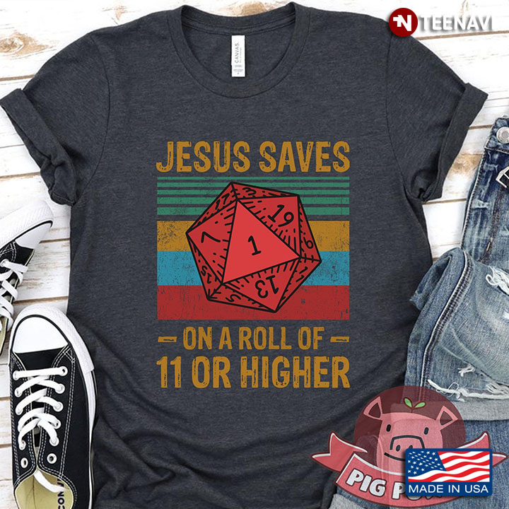 Jesus Saves On A  Roll Of 11 Or Higher  A Dice Vintage