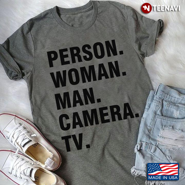Person Woman Man Camera Tv