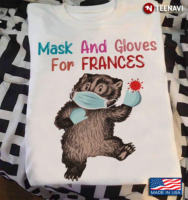 Mask And Gloves For Frances Coronavirus