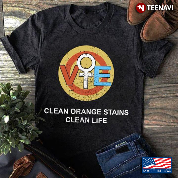 Clean Orange Stains Clean Life Vote