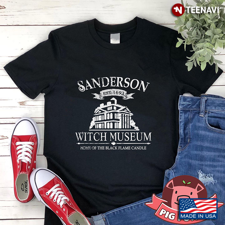 Sanderson Witch Museum EST.1693 Home The Black Flame Candle New Design